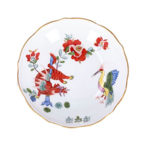 Meissen Chinese Dragons with Storks Cup and Saucer image-3