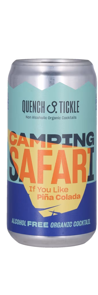 QUENCH & TICKLE CAMPING SAFARI Organic Alcohol Free Cocktail If you like Piña Colada