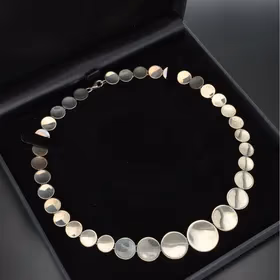 Silver Round Link Necklet