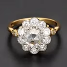 Vintage-Style Daisy Diamond Ring