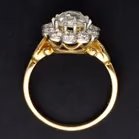 Vintage-Style Daisy Diamond Ring