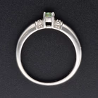 18ct White Gold Aquamarine & Diamond Ring