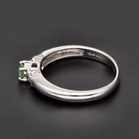 18ct White Gold Aquamarine & Diamond Ring