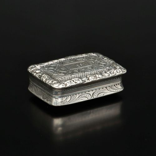 George IV Silver Vinaigrette by Nathaniel Mills & Sons image-2
