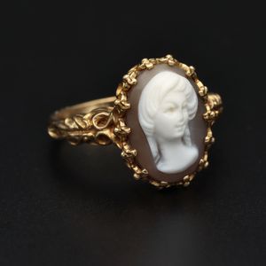 Vintage 9ct Gold Cameo Ring