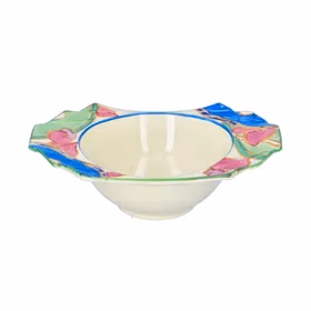 Clarice Cliff Blue Chintz Grapefruit Dish