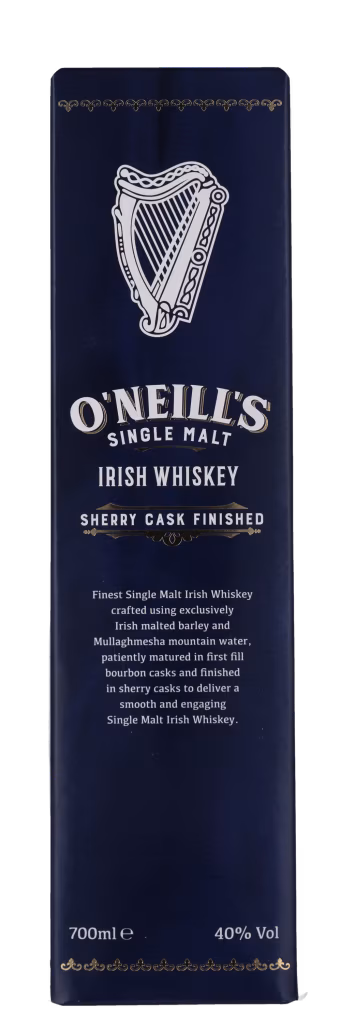 O NEILLS SINGLE MALT SHERRY CASK FINISH Irish Whiskey, West Cork Distillers