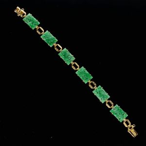 Art Deco Jade Bracelet
