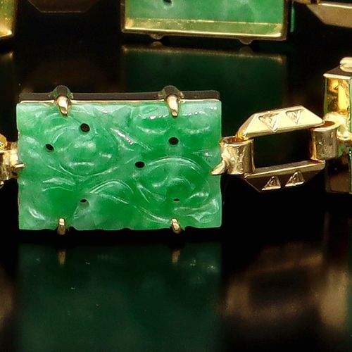 Art Deco Jade Bracelet image-4