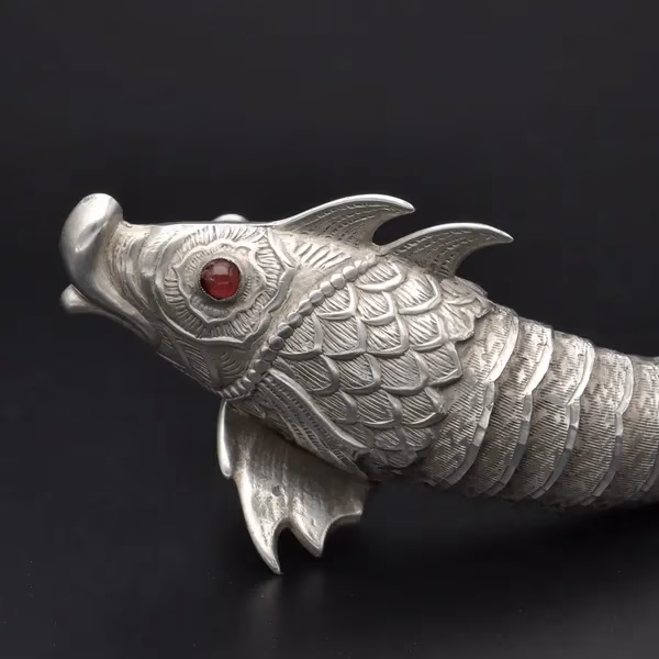 Very Rare Sterling Silver Articulated Spanish Fish