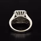 9ct White Gold Diamond Cluster Ring