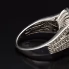 9ct White Gold Diamond Cluster Ring