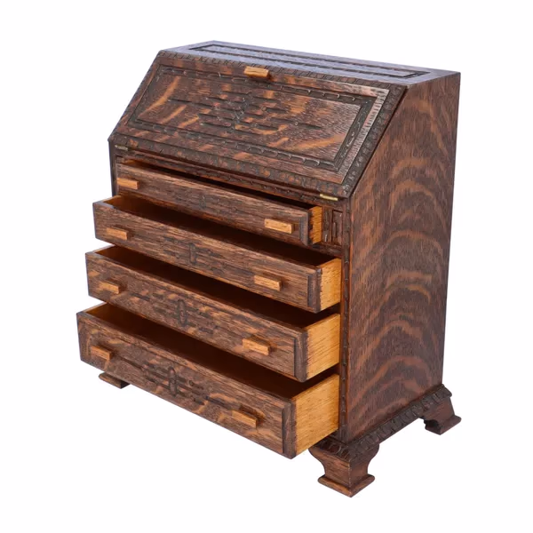Miniature Oak Bureau