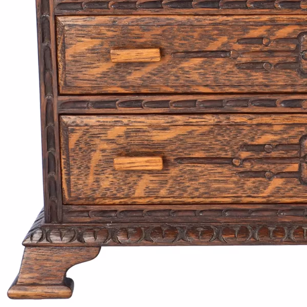Miniature Oak Bureau