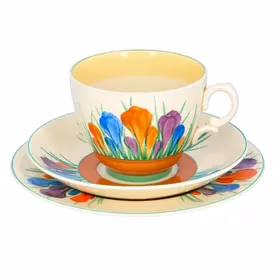 Clarice Cliff Autumn Crocus Trio