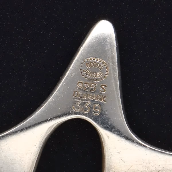 Georg Jensen Sterling Silver Abstract Star Brooch by Henning Koppel