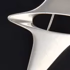 Georg Jensen Sterling Silver Abstract Star Brooch by Henning Koppel