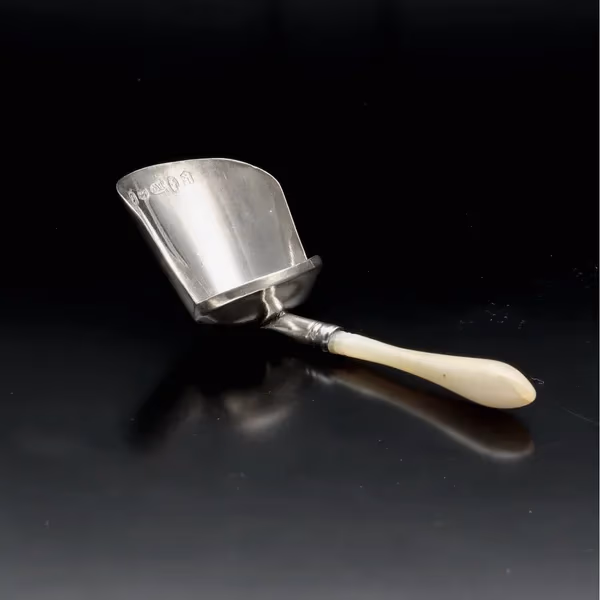 19th Century Silver Caddy Spoon