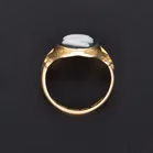 18ct Gold Hard Stone Cameo Ring