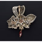 19th Century Antique Diamond Emerald and Ruby Pendant