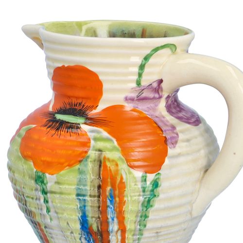 Clarice Cliff Delicia Poppy George Jug image-4