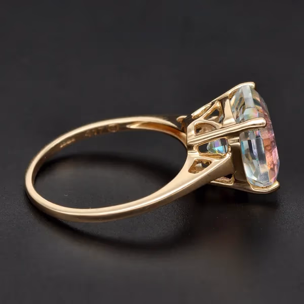 Gold Topaz Ring