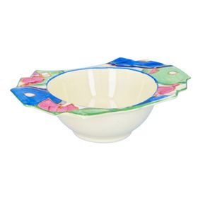 Clarice Cliff Blue Chintz Grapefruit Dish