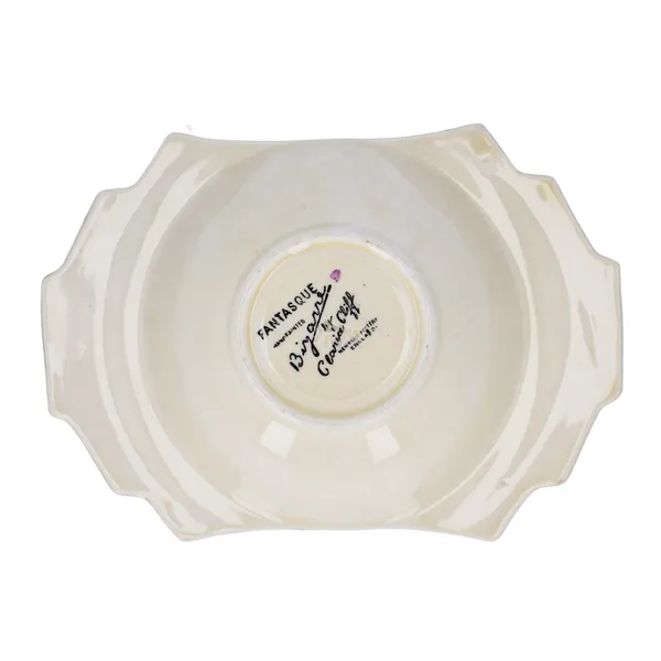 Clarice Cliff Blue Chintz Grapefruit Dish