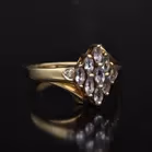 Gold Tanzanite Diamond Ring