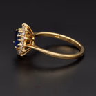 Vintage 18ct Gold Diamond & Sapphire Ring