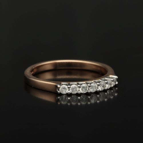 Gold Brilliant Cut Diamond Ring image-1