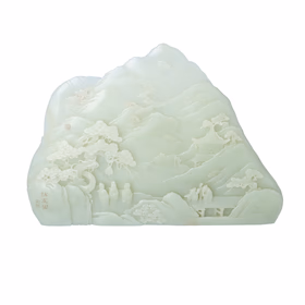 Qing Dynasty Mutton Fat Jade Mountain
