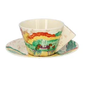 Clarice Cliff Patina Cup and Saucer