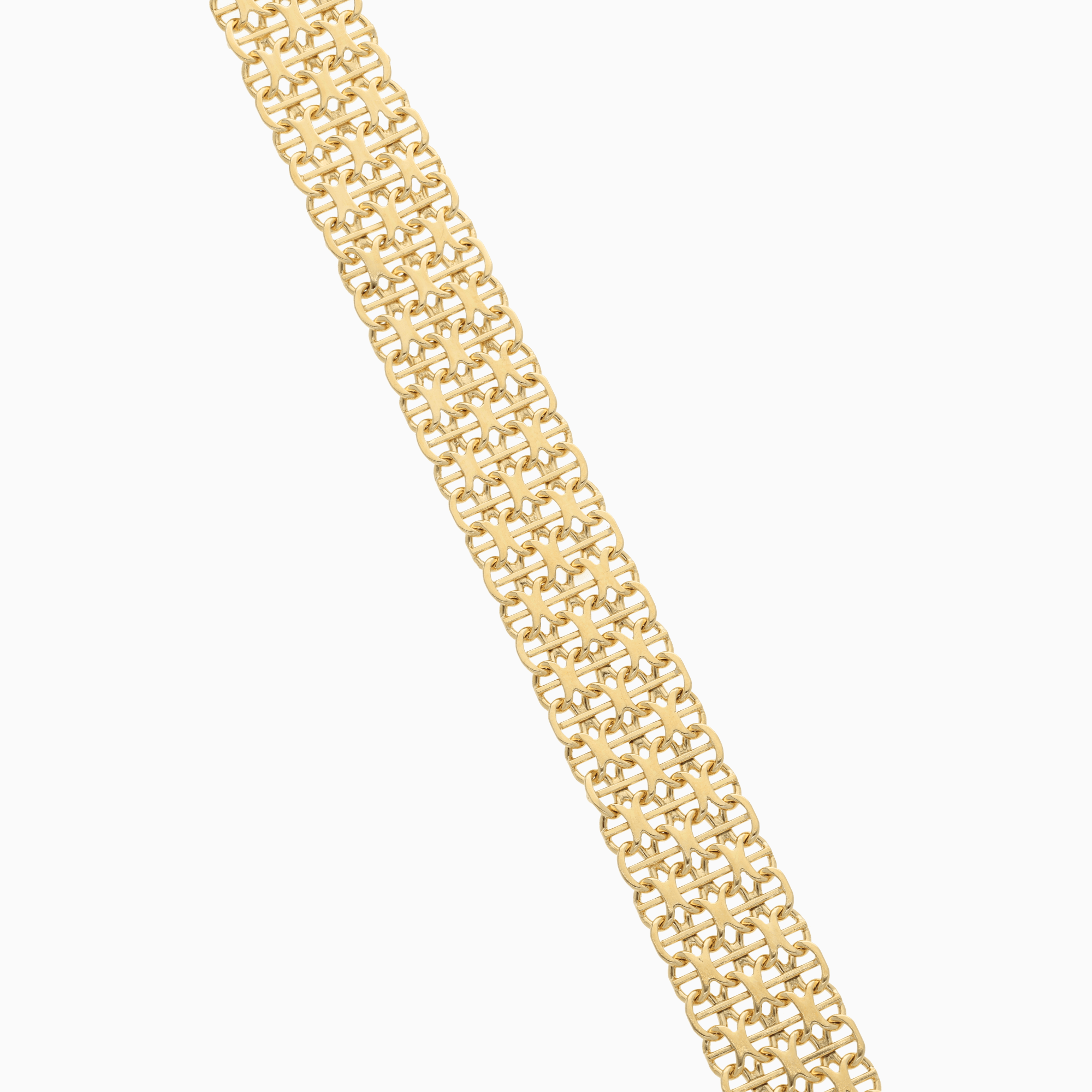 Armband x-länk med stav 16,22g 18K guld
