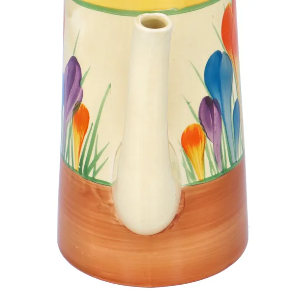 Clarice Cliff "Crocus" Coffee Pot