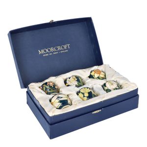Boxed Moorcroft Daffodil Egg Cups