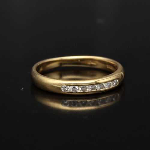 18ct Yellow Gold and Diamond Eternity Ring image-1