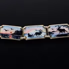 Scandinavian Silver and Enamel Bracelet