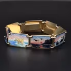 Scandinavian Silver and Enamel Bracelet