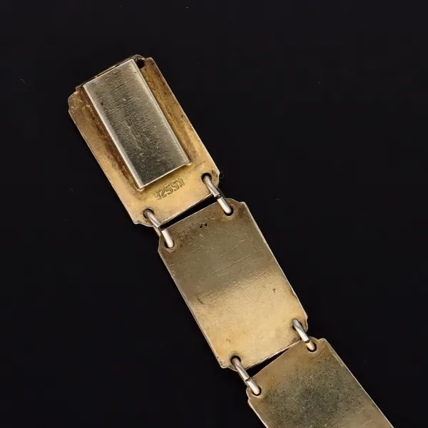 Scandinavian Silver and Enamel Bracelet