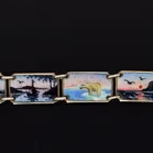 Scandinavian Silver and Enamel Bracelet