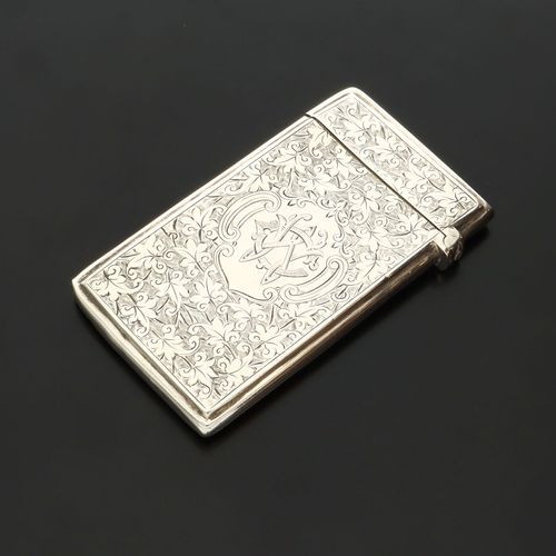 19th Century Silver Card Case image-1