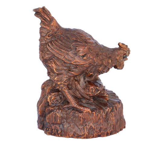 Carved Wooden Cockerel Figure image-4