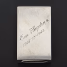 George Jensen Sterling Silver and Enamel Kingsmark Matchbox Holder