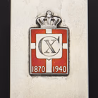 George Jensen Sterling Silver and Enamel Kingsmark Matchbox Holder