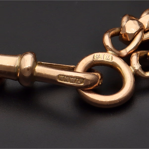 9ct Rose Gold Graduating Rollerball Bracelet