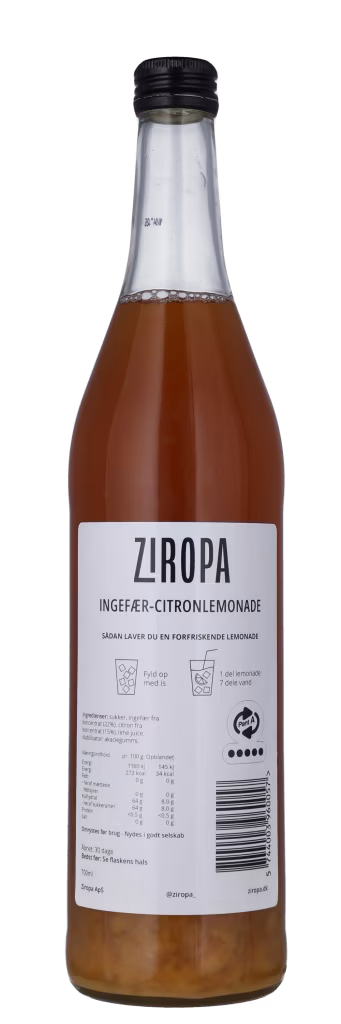 INGEFÆR-CITRON LEMONADE Ziropa