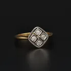 18ct Gold Art Deco Diamond Ring