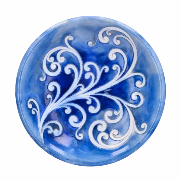 William Moorcroft Scrolling Fern Plate