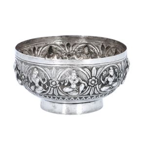 Anglo Indian Solid Silver Bowl
